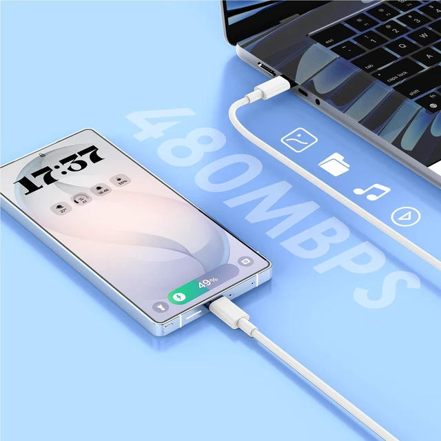 Alt view image 7 of 7 - Dual Port Type-C Fast Charger 60W(in Total for iPhone 17 16 15 Pro Max Plus | 4x 6/10FT PD3.0 USBC Fast Charging Cable/Cord for iPhone 17/16/15 Pro/Plus,iPad, Samsung Galaxy S26 S25 S24 S23