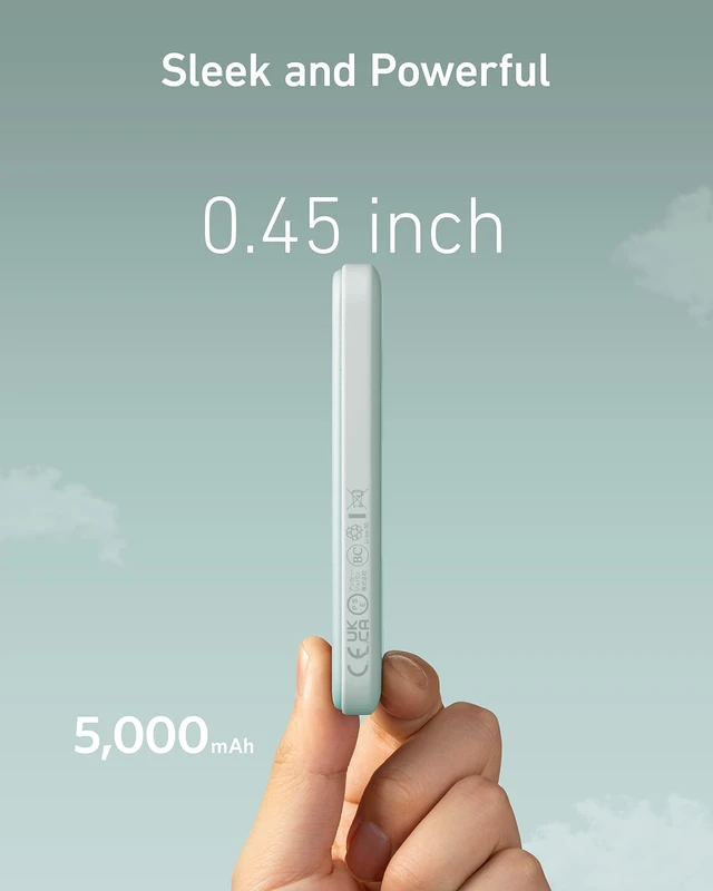 Alt view image 7 of 7 - Anker 621 MagGo Power Bank, 5,000mAh Magnetic Portable Charger | Travel Essential Battery Pack with USB-C Cable, Compatible with iPhone 16 / 15 / 14 / 13 / 12 Series