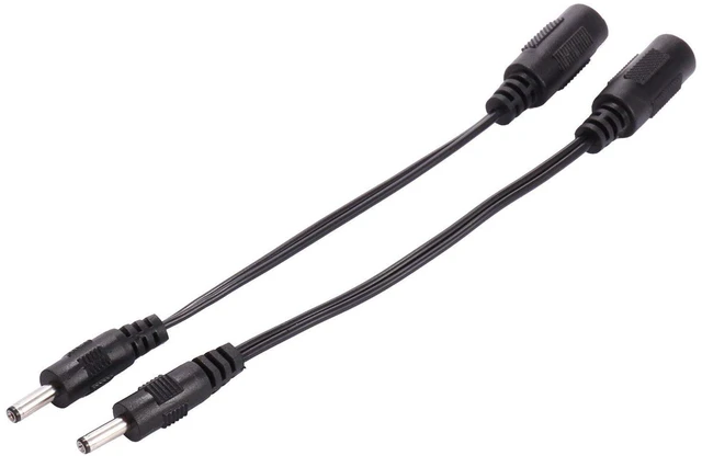 Main image of COOLM 5.5mm x 2.1mm Female to 3.5mm x 1.35mm Male Plug Socket DC Power Cord | 5.5x2.1mm F to 3.5x1.35mm M Adapter cable 2pcs,