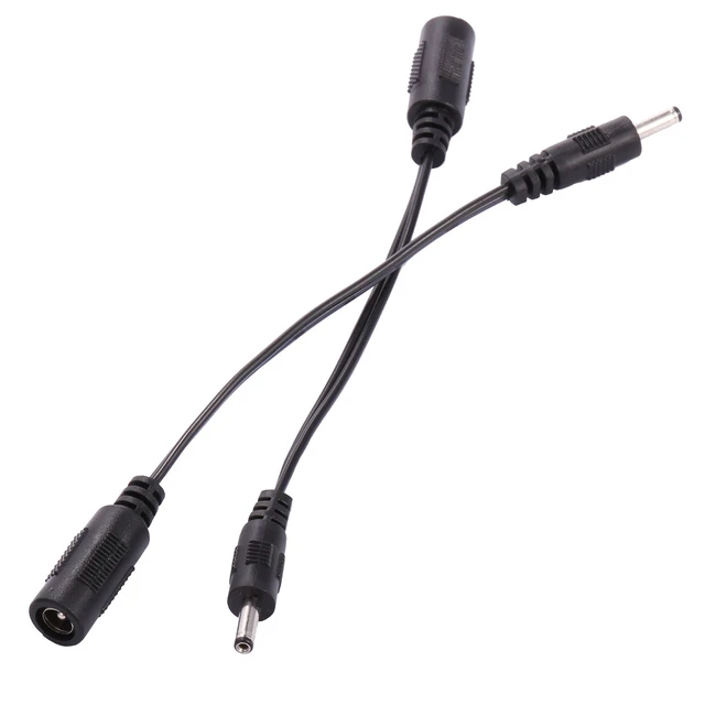 Alt view image 2 of 3 - COOLM 5.5mm x 2.1mm Female to 3.5mm x 1.35mm Male Plug Socket DC Power Cord | 5.5x2.1mm F to 3.5x1.35mm M Adapter cable 2pcs,