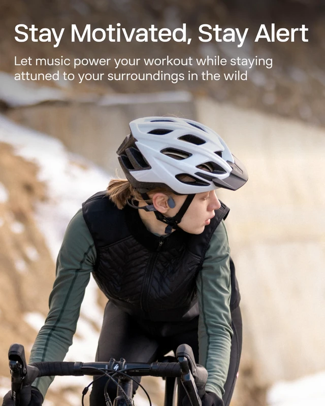 Alt view image 5 of 7 - SHOKZ OpenSwim Pro Open-Ear MP3 Headphones, Grey, IP68 Waterproof, 32GB MP3 | IP68 waterproof; Bluetooth + 32GB MP3 modes; Vivid underwater sound; 9H battery; Swimming/Water sports