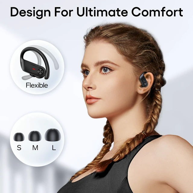 Alt view image 7 of 7 - Hybrid Active Noise Cancelling Wireless Ear Buds 80 Hrs Playtime Hi-Res Stereo Quality Bluetooth Earbuds with Transparency Mode Headphones Bluetooth Earhooks ANC Earphones for Work Sports Travel