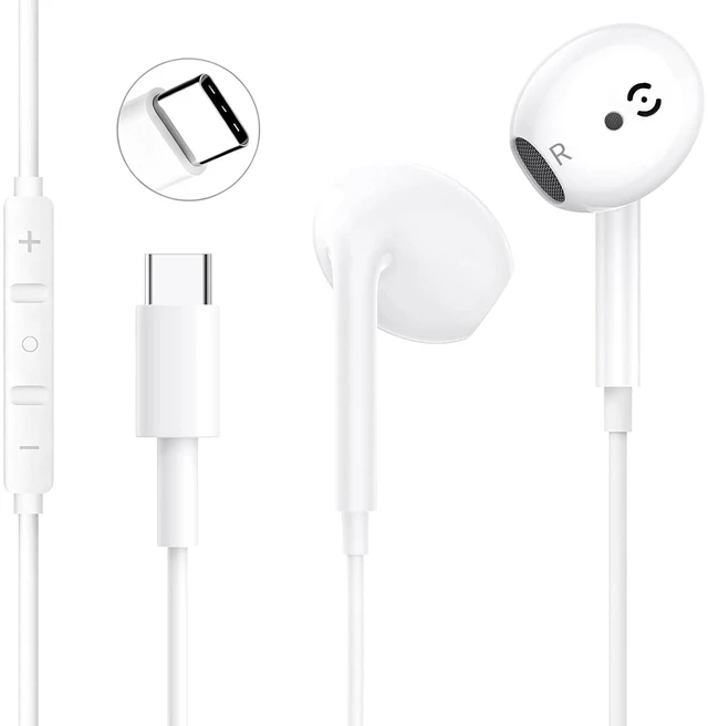 Main image of USB C Headphones for iPhone 17/16/15 Pro Max,Type C Earbuds Wired Earphones | (Microphone & Remote Control) Noise Cancelling Wired USB C Earphones, Galaxy S25/S24/S23/S22/S21/Ultra Note10/20, Pixel