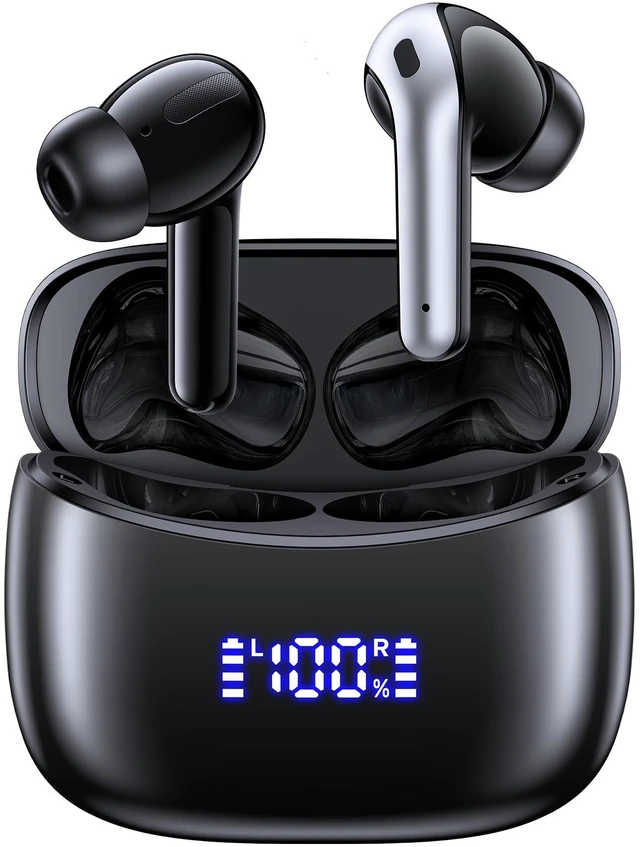 Main image of OKEEFE Active Noise Cancelling Earbuds with AI Translation Real Time Translator Earbuds in 165 Languages Wireless Bluetooth Headphones with 70H Battery Life Clear Sound Comfortable Fit (Black)