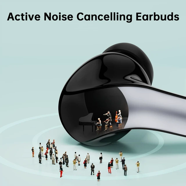 Alt view image 2 of 7 - OKEEFE Active Noise Cancelling Earbuds with AI Translation Real Time Translator Earbuds in 165 Languages Wireless Bluetooth Headphones with 70H Battery Life Clear Sound Comfortable Fit (Black)