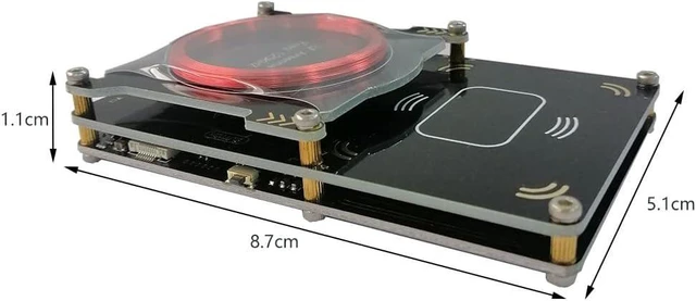 Alt view image 8 of 12 - Proxmark3 Easy V3.0 DEV Memory 512K RFID Card Reader & Writer IC ID M1 Built-in Antenna Supports 125KHz & 13.56MHz LF HF Cards