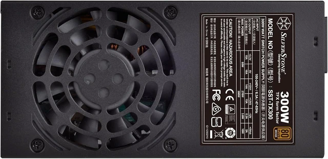 Alt view image 6 of 8 - Silverstone Technology 300 Watt TFX Computer Power Supply with 80 Plus Bronze and One PCIe Connector SST-TX300-V2