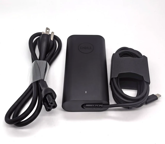 Alt view image 9 of 14 - Dell 100W Laptop Charger USB C Type C GAN AC Adapter, XPS 14 9440 AC Charger, Latitude 9440 AC Adapter, Black, DA100PM220