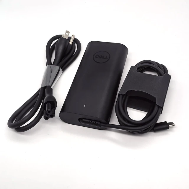 Alt view image 10 of 14 - Dell 100W Laptop Charger USB C Type C GAN AC Adapter, XPS 14 9440 AC Charger, Latitude 9440 AC Adapter, Black, DA100PM220