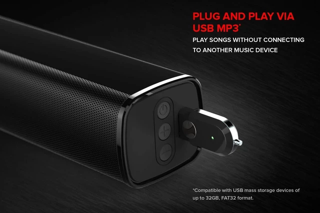 Alt view image 7 of 7 - Creative Stage 2.1 Channel Under-Monitor Soundbar with Subwoofer for TV, Computers, and Ultrawide Monitors, Bluetooth/Optical Input/TV ARC/AUX-in, Remote Control and Wall Mounting Kit