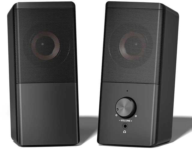 Main image of Wired Computer Speakers for Desktop PC,USB-A/USB-C Powered 2.0 Speakers