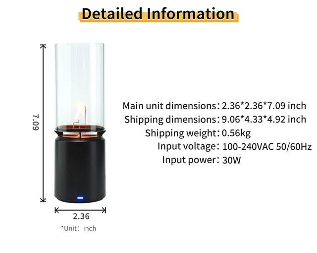 Alt view image 7 of 7 - WARDENCLYFFE® SingLine 60 Plasma Speaker - High-Fidelity Desktop Audio for PC Gaming - Visual Electric Flame & Personal Ambience Light - Unique Tech Gift (Model:SingLine 60 Black)