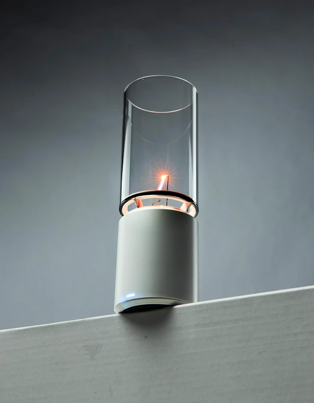 Alt view image 3 of 7 - WARDENCLYFFE® SingLine 60 Plasma Speaker - High-Fidelity Desktop Audio for PC Gaming - Visual Electric Flame & Personal Ambience Light - Unique Tech Gift (Model:SingLine 60 White)