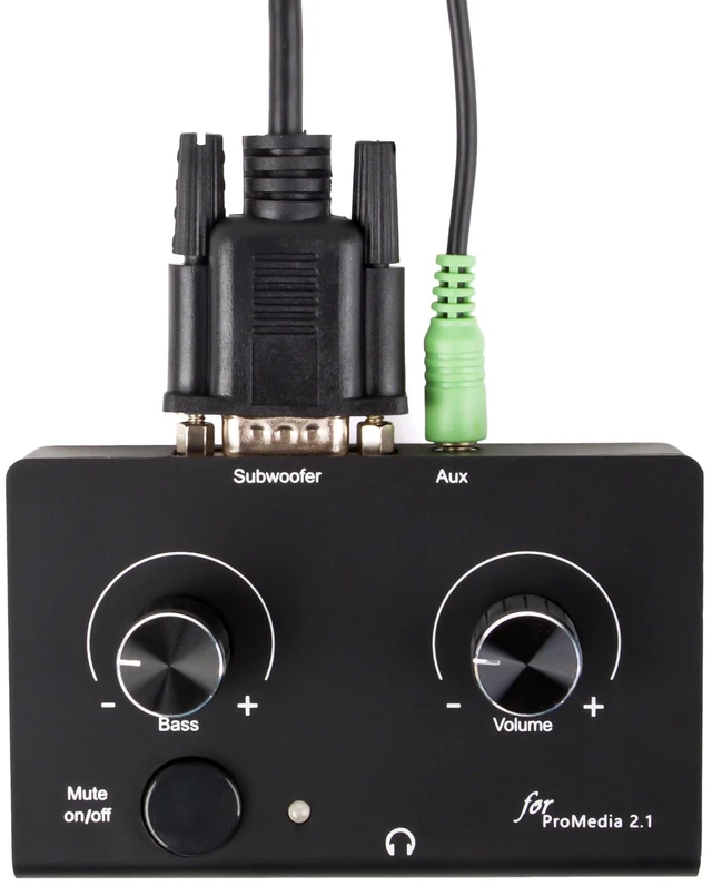 Main image of Replacement Control Pod Compatible for Klipsch ProMedia 2.1 (Original) Speakers - Standalone Wired Remote with Mute Button (6-Pin DIN Plug(Round Shaped))