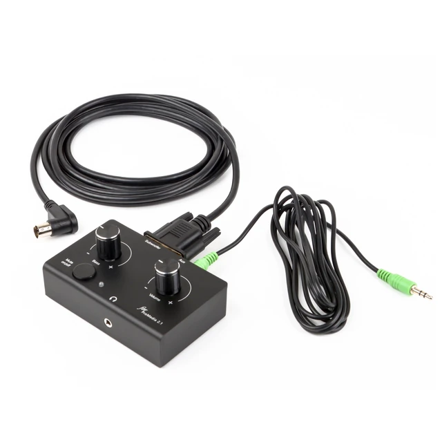 Alt view image 2 of 2 - Replacement Control Pod Compatible for Klipsch ProMedia 2.1 (Original) Speakers - Standalone Wired Remote with Mute Button (6-Pin DIN Plug(Round Shaped))