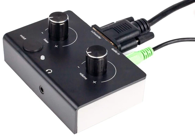 Main image of Replacement Control Pod Black Over White Compatible for Logitech Z-2300 Computer Speakers B/W