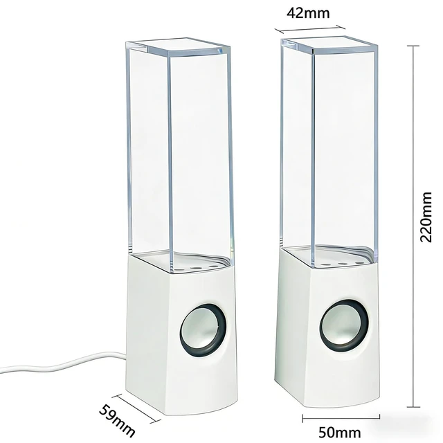 Alt view image 7 of 7 - Gikfun 7 Colour LED Water Speaker with Dancing Fountain Light Show Sound Effect EK8485