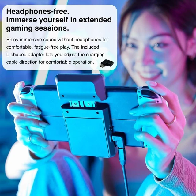 Alt view image 2 of 7 - Pioneer Gaming Speaker for Switch / PIMAX -Black, Speaker Sound TECTOR USB Type-C Portable Lightweight Surround Stand for Switch / PIMAX. Charging Port for Switch / PIMAX TQ-PG300K