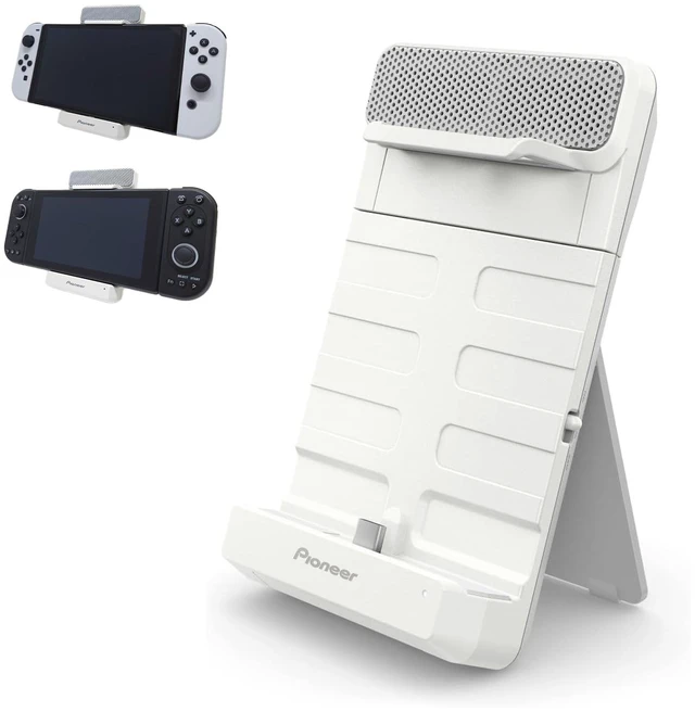 Main image of Pioneer Gaming Speaker for Switch / PIMAX - White, Speaker SOUND TECTOR USB Type-C Portable Lightweight Surround Stand for Switch / PIMAX. TQ-PG300W