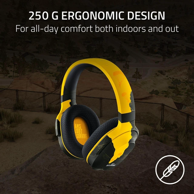 Alt view image 3 of 7 - Razer Barracuda X Wireless Gaming & Mobile Headset (PC, PlayStation, Switch, Android, iOS): 2.4GHz Wireless + Bluetooth - Lightweight - 40mm Drivers - Detachable Mic - 50 Hr Battery - PUBG Edition