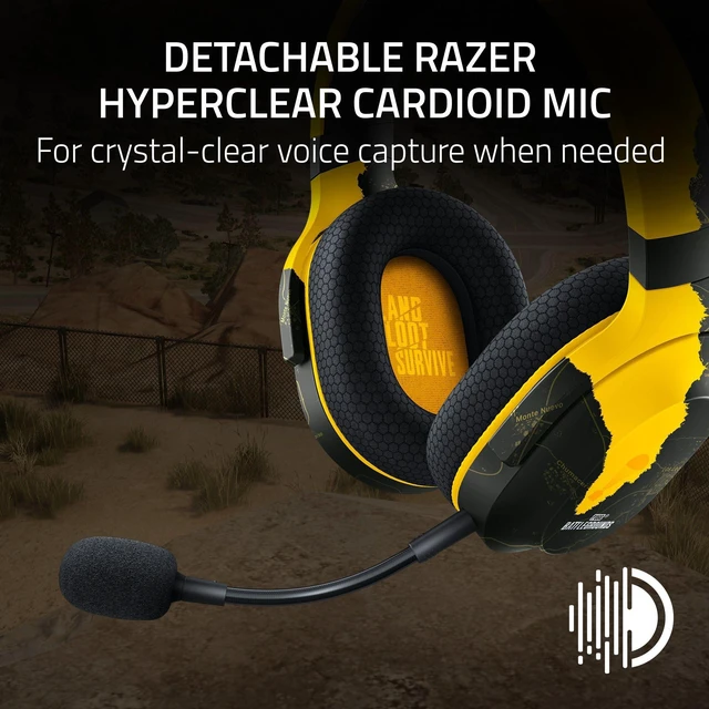 Alt view image 5 of 7 - Razer Barracuda X Wireless Gaming & Mobile Headset (PC, PlayStation, Switch, Android, iOS): 2.4GHz Wireless + Bluetooth - Lightweight - 40mm Drivers - Detachable Mic - 50 Hr Battery - PUBG Edition