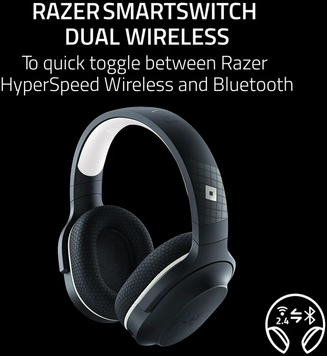 Alt view image 2 of 7 - Razer Barracuda X Wireless Gaming & Mobile Headset (PC, PlayStation, Switch, Android, iOS): 2.4GHz Wireless + Bluetooth - Lightweight - 40mm Drivers - Detachable Mic - 50 Hr Battery - Roblox Edition