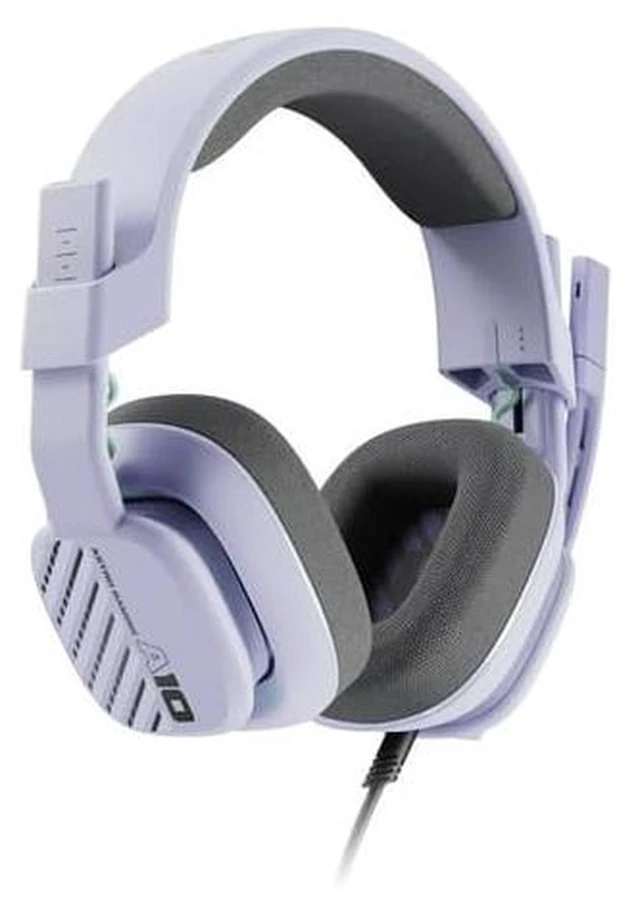 Alt view image 4 of 7 - Logitech G Astro A10 Gen 2 Cross-Platform Wired Gaming Headset - Lilac | 3.5mm Headphone Jack, 32mm Drivers, Flip-to-Mute Mic, Over-Ear Cup Design