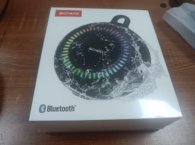 Alt view image 3 of 7 - Shower Speaker Bluetooth Waterproof, Small Speaker Portable Wireless | Powerful Bass and Louder Volume | Colorful Lights and Lightweight with Clip | Pocket Size for Bathroom, Travel, Beach | Black