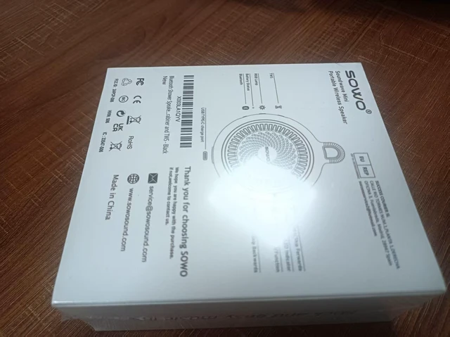 Alt view image 4 of 7 - Shower Speaker Bluetooth Waterproof, Small Speaker Portable Wireless | Powerful Bass and Louder Volume | Colorful Lights and Lightweight with Clip | Pocket Size for Bathroom, Travel, Beach | Black