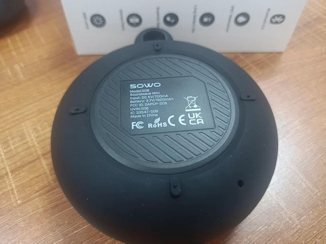 Alt view image 7 of 7 - Shower Speaker Bluetooth Waterproof, Small Speaker Portable Wireless | Powerful Bass and Louder Volume | Colorful Lights and Lightweight with Clip | Pocket Size for Bathroom, Travel, Beach | Black