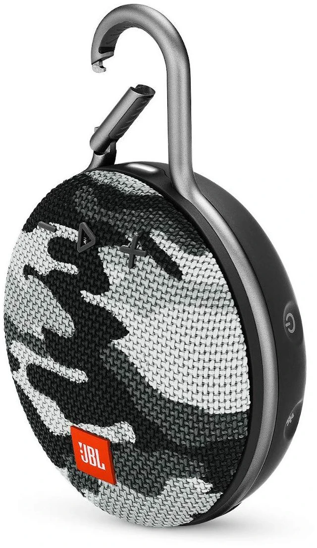 Main image of JBL Clip 3, Black Camo - Waterproof, Durable & Portable Bluetooth Speaker - Up to 10 Hours of Play - Includes Noise-Cancelling Speakerphone & Wireless Streaming