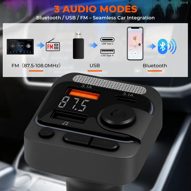 Alt view image 4 of 7 - QKVCX Wireless Bluetooth Car Karaoke Microphone Kit Plug in Cigarette Lighter, 30H Duration 10M Range | Perfect for Outdoor Parties, Travel Sing-Alongs & Group Gatherings