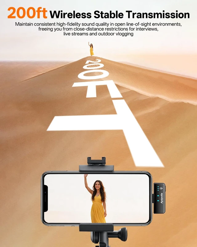 Alt view image 5 of 7 - Wireless Mini Lavalier Microphone for iPhone 17/16/15 Android,30H Playtime with Charging Case,Plug&Play Magnetic Mini Lapel Microphone with Noise Reduction for Content Creators,Vlog,Tiktok,YouTube