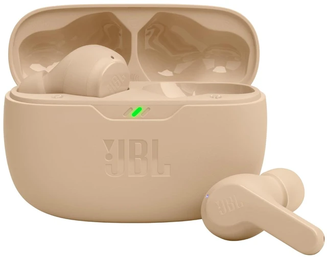 Main image of JBL Vibe Beam - True Wireless Earbuds - Beige | JBL Deep Bass Sound, Comfortable fit, Up to 32 8h 24h total hours of battery life with speed charging