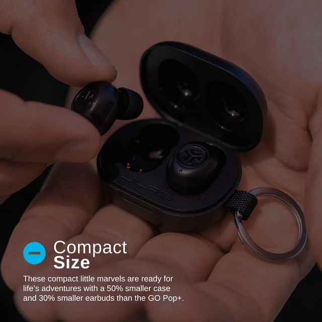 Alt view image 2 of 6 - JLab JBuds Mini True Wireless Earbuds, Bluetooth Multipoint, Charcoal Black