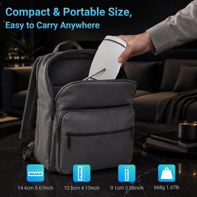 Alt view image 7 of 7 - Built-in APPSMini Projector With Wifi And Bluetooth, 1080P 4K Support Portable Projector, Movie Projector for Bedroom, Compatible with Smartphones/TV Stick/iPad/PS5/Laptop/HDMI/USB