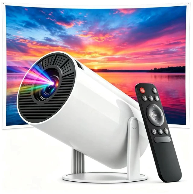 Main image of Mini Projector with Wifi and Bluetooth,Built-in Apps,Portable Projector | Native 1080P Projector for Bedroom, Auto Keystone,Compatible with Smartphone/Laptop/TV Stick/HDMI/USB/PS5