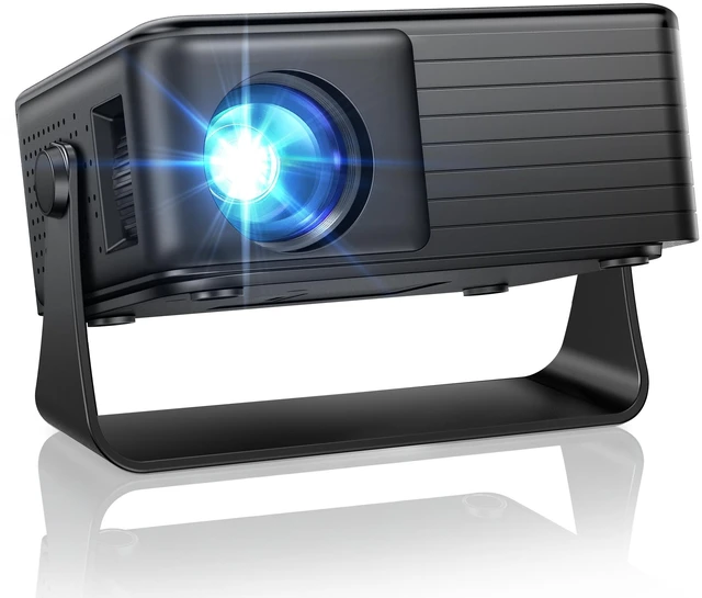 Main image of Mini Projector with WiFi and Bluetooth, AKIYO 2026 Upgraded Projector 1080P | Support Auto Keystone, 360° Rotating, Portable Projector for Home Theater, Compatible with iOS/Android/Laptop/PS5, Black