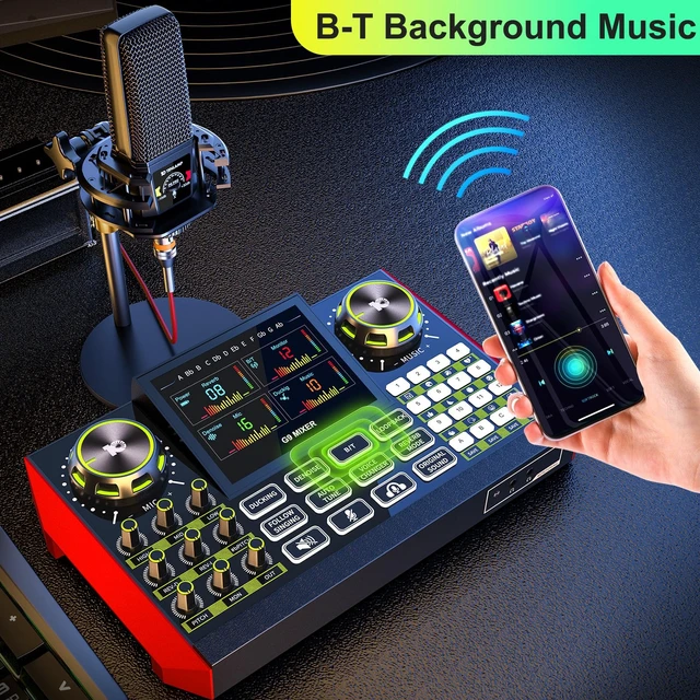 Alt view image 5 of 7 - neculogy Podcast Equipment Bundle - All-in-One Audio Mixer Production Studio with 3.5mm Microphone for Live Streaming, Podcast Recording, PC, Smartphone & DJ (Model: G9-PKPRO DJ Mixer