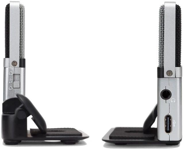 Alt view image 3 of 6 - Samson Go Mic Portable USB Condenser Microphone for Video Conferencing | 16-bit/44.1 kHz, switchable cardioid/omni mode, headphone output, for podcast, streaming and home recording