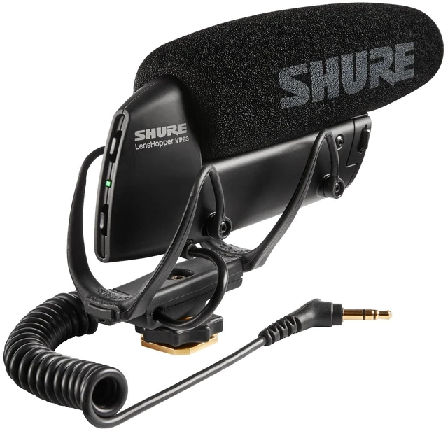 Main image of Shure VP83 LensHopper Camera-Mounted Condenser Shotgun Microphone for use with DSLR Cameras and HD Camcorders - Capture Detailed, High Definition Audio with Full Low-end Response