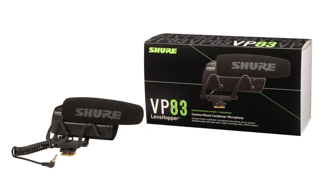 Alt view image 3 of 7 - Shure VP83 LensHopper Camera-Mounted Condenser Shotgun Microphone for use with DSLR Cameras and HD Camcorders - Capture Detailed, High Definition Audio with Full Low-end Response