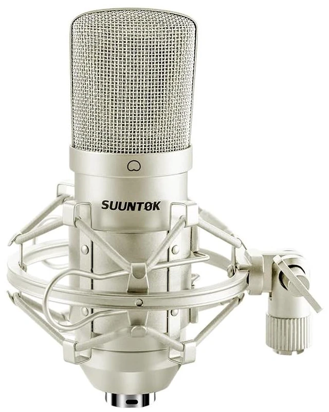 Main image of SUUNTOK XLR Condenser Microphone Recording Microphone for PC Computer Home Studio Cardioid Podcast Mic Kit for Streaming, ASMR, YouTube, Voice-Over, Gaming, Vocal (Silver)