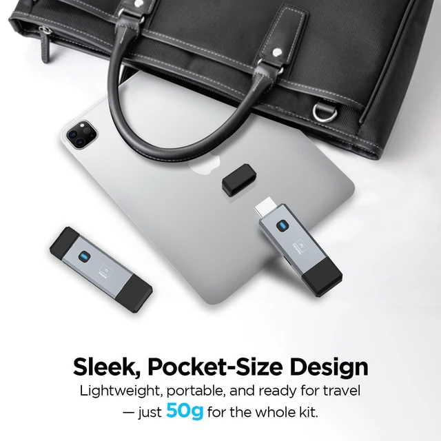 Alt view image 5 of 7 - FWOOPS Wireless HDMI Transmitter and Receiver Kit, 1080P | Plug and play wireless HDMI kit for laptops, projectors, TVs, meetings, classrooms, and home entertainment.