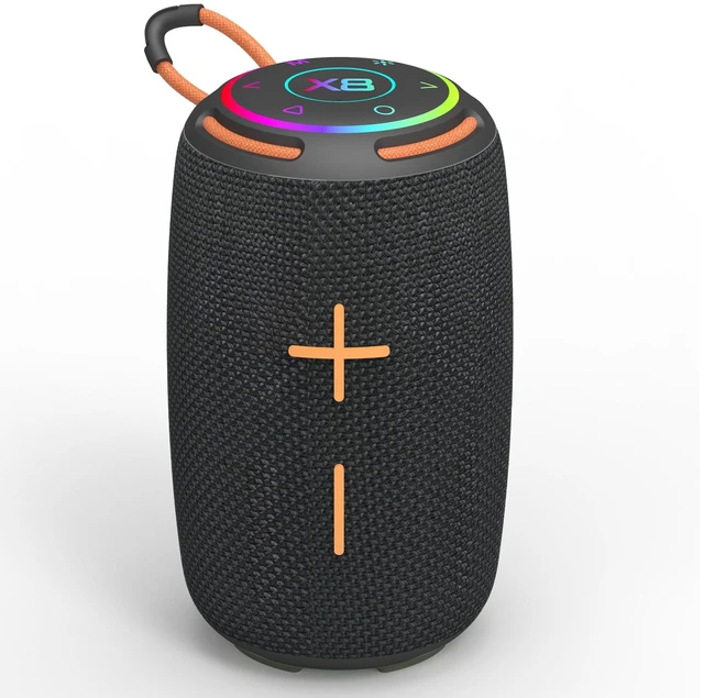 Main image of PJGCWB Portable Bluetooth Speaker, High pitched and Clear, Full bass,IPX5 Waterproof, Mini with Subwoofer, 10 Hours Playtime, TWS Pairing, Black, for Home/Party/Outdoor (Black)