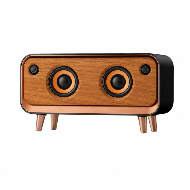 Main image of Bafena Retro Bluetooth Speaker, Vintage Decor, Wireless Bluetooth Speaker, for Kitchen Desk Bedroom Office Party Outdoor Accessories for iPhone Android