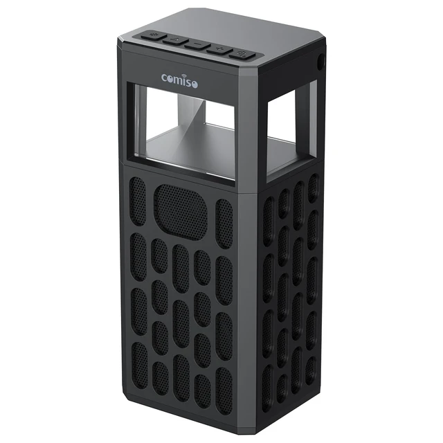Main image of 30W Portable Bluetooth Speaker, Deep Bass, IPX6 Waterproof, LED Lights | 30W stereo sound, IPX6 water resistance, dual white/warm lights, 12-hour playtime, wireless stereo pairing, hands-free calls.