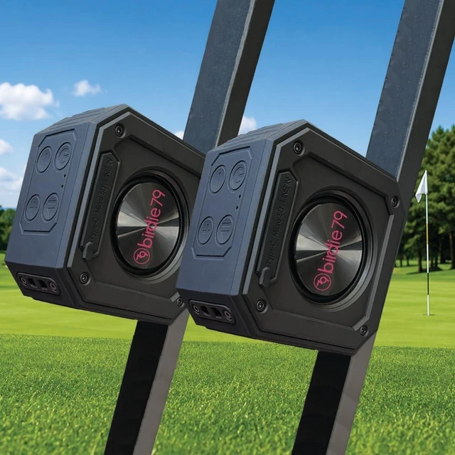 Main image of BIRDIE79 2-Pack Golf Cart Bluetooth Speakers, Magnetic, IPX7, 36W Stereo