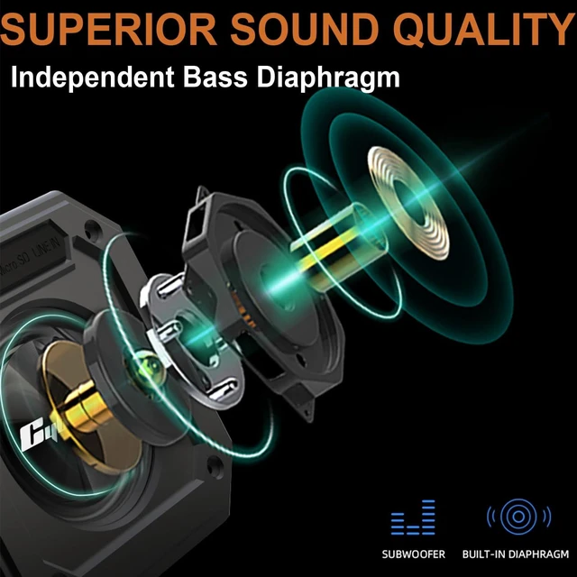 Alt view image 5 of 7 - BIRDIE79 2-Pack Golf Cart Bluetooth Speakers, Magnetic, IPX7, 36W Stereo