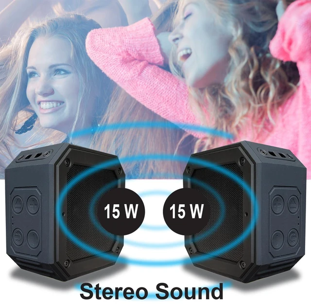 Alt view image 7 of 7 - BIRDIE79 2-Pack Golf Cart Bluetooth Speakers, Magnetic, IPX7, 36W Stereo